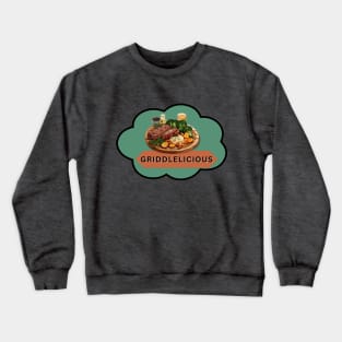 Griddlelicious Steak Brown Crewneck Sweatshirt